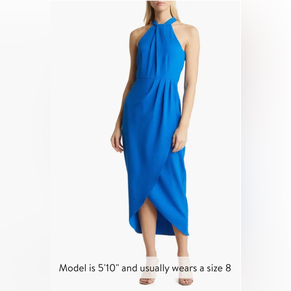 Julia Jordan Knot Neck Halter Dress, Size 14.